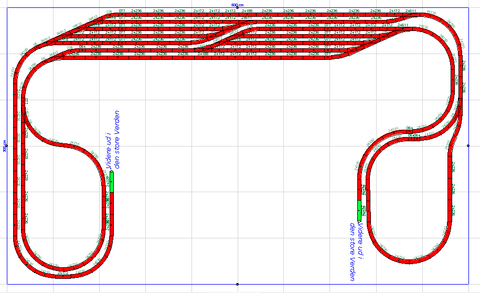 Ide til opstillingsbanegårde 500x300 cm